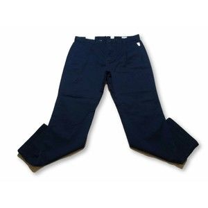 GAP CHINOS PANTS MENS RELAXED SLUB SIZE 33X30 TAPESTRY NAVY ZIP FLY NEW WITH TAG